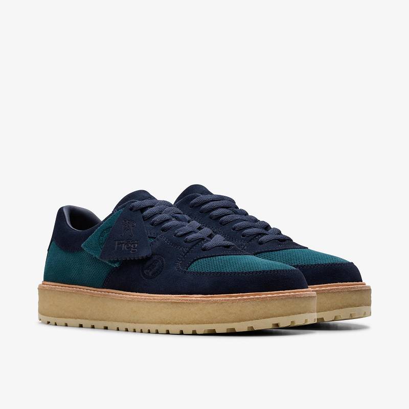 Clarks Sandford 2 X Ronnie Fieg Blue Multicolor Plave | CLKS-84256