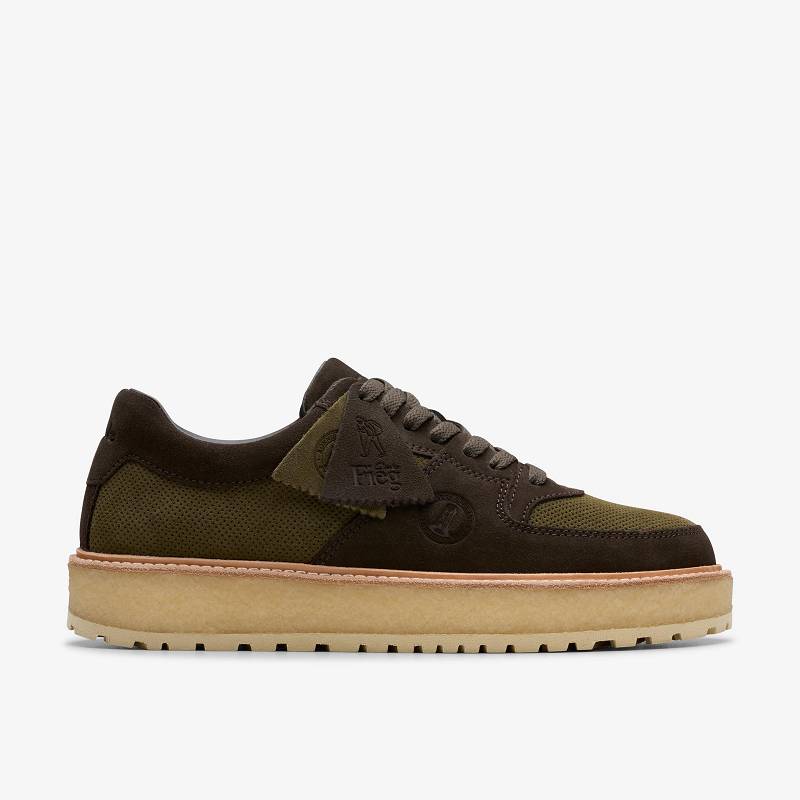 Clarks Sandford 2 X Ronnie Fieg Dark Olive Combination Tamno Maslinasto Zelene | CLKS-84257