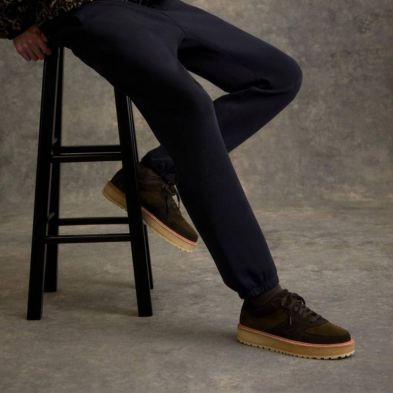 Clarks Sandford 2 X Ronnie Fieg Dark Olive Combination Tamno Maslinasto Zelene | CLKS-84257