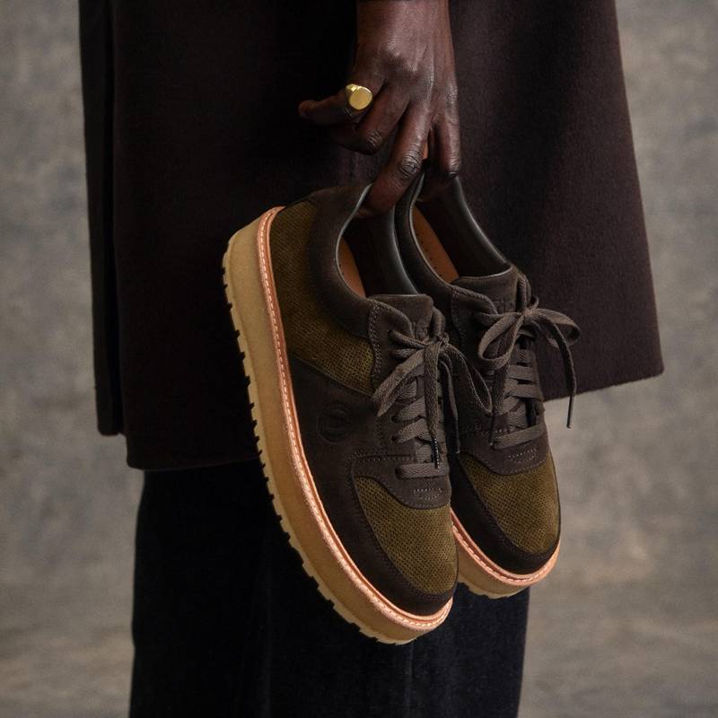 Clarks Sandford 2 X Ronnie Fieg Dark Olive Combination Tamno Maslinasto Zelene | CLKS-84257