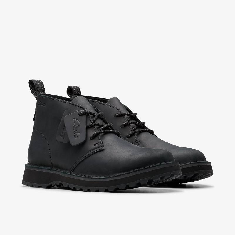 Clarks Solsbury Desert Boot Crne | CLKS-84565