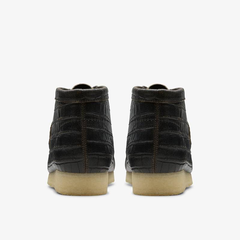 Clarks Wallabee Boot Crne | CLKS-84605