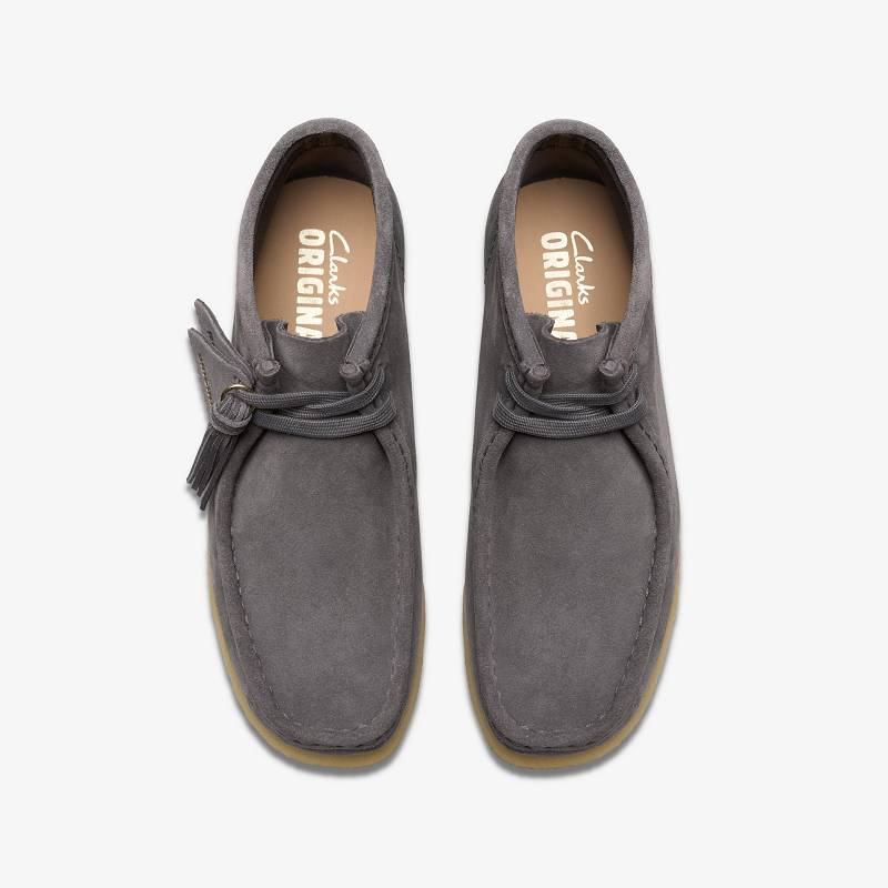Clarks Wallabee Boot Sive Plave | CLKS-85553