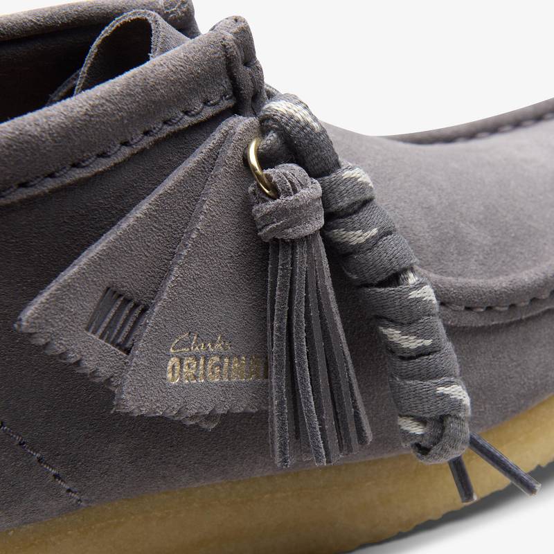 Clarks Wallabee Boot Sive Plave | CLKS-85553
